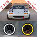 7″ LED Halo Headlights for Mazda MX-5 NA | DOT Approved